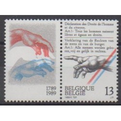 Belgique - 1989 - No 2327 - Droits de l'Homme
