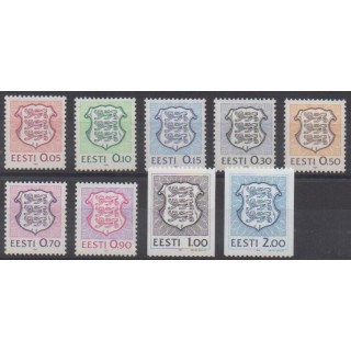 Acheter cette série de timbres d'Estonie de l'année 1991 (No 179/187).