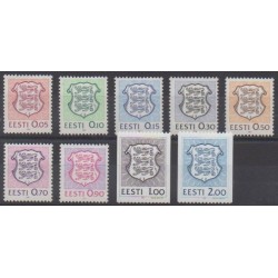 Estonie - 1991 - No 179/187 - Armoiries