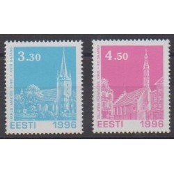 Estonie - 1996 - No 290/291 - Églises