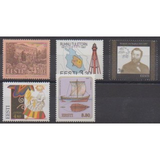 Buy this set of stamps of Estonia of the year 1997 (Nb 292/296).