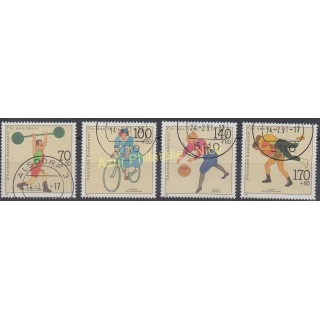 Timbres - Thème sports divers - Allemagne réunifiée - 1991 - No 1331/1334
