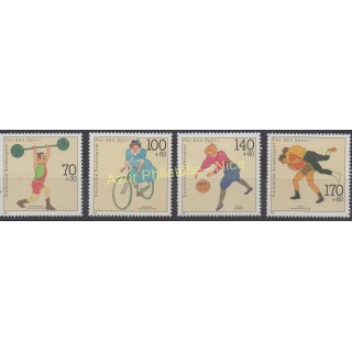 Timbres - Thème sports divers - Allemagne réunifiée - 1991 - No 1331/1334