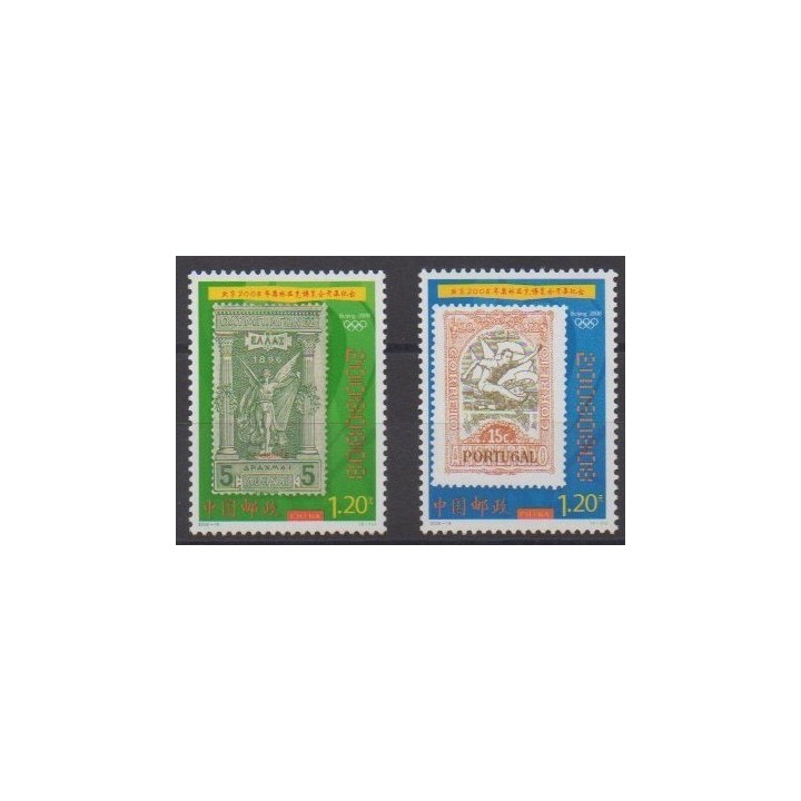 Buy this set of stamps of China of the year 2008 (Nb 4569/4570).