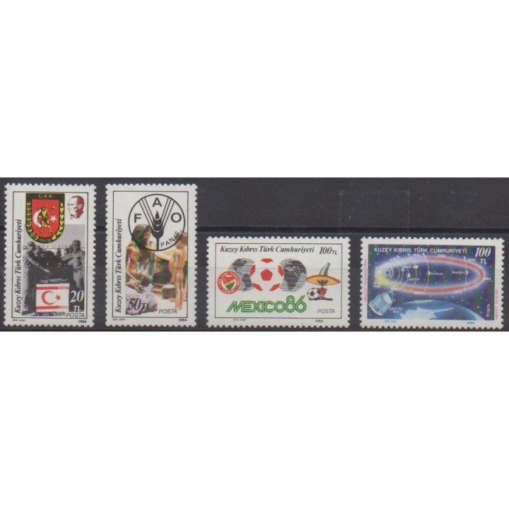 Acheter cette série de timbres de Turquie (Chypre du nord) de l'année 1986 (No 171/174).