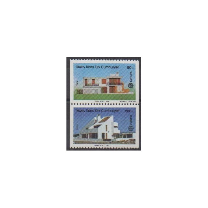 Buy this set of stamps of Turkey - Northern Cyprus of the year 1987 (Nb 190/191).