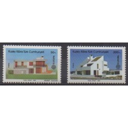 Turquie - Chypre du nord - 1987 - No 188/189 - Architecture - Europa