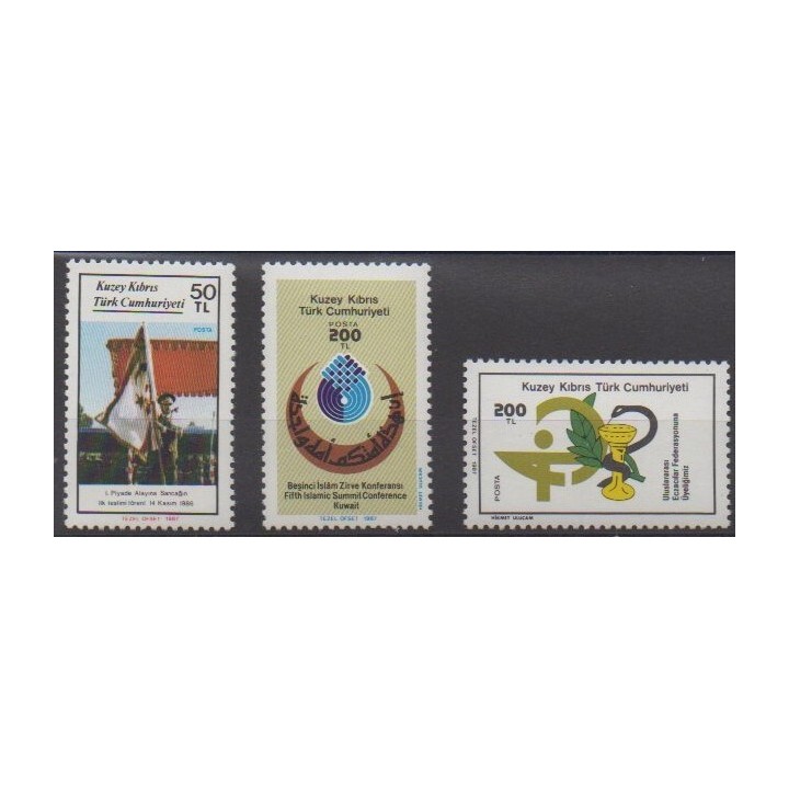 Buy this set of stamps of Turkey - Northern Cyprus of the year 1987 (Nb 196/198).