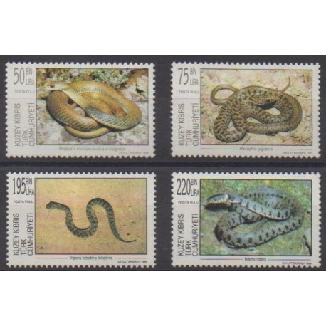 Turkey - Northern Cyprus - 1999 - Nb 458/461 - Reptils