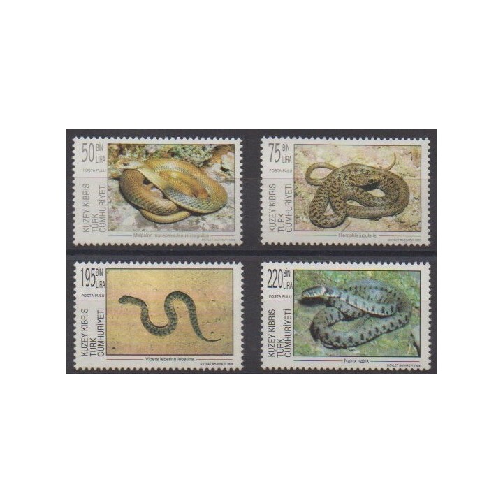 Acheter cette série de timbres de Turquie (Chypre du nord) de l'année 1999 (No 458/461).