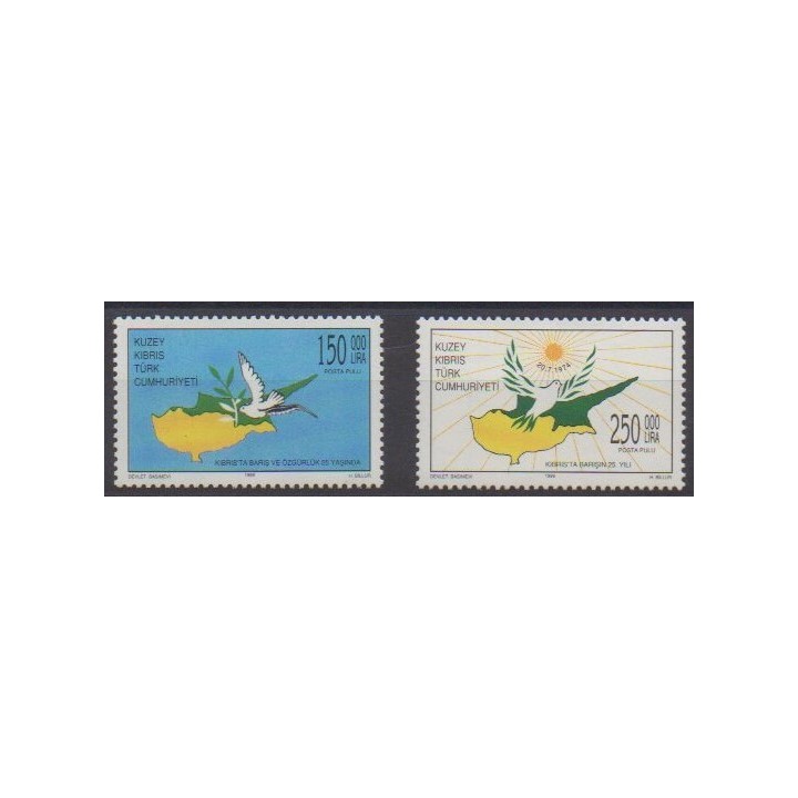 Buy this set of stamps of Turkey - Northern Cyprus of the year 1999 (Nb 464/465).
