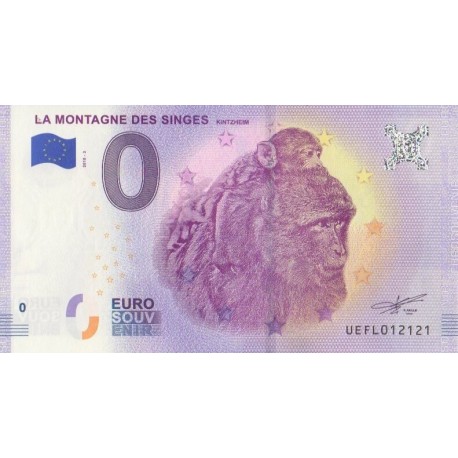 Euro banknote memory - 67 - La montagne des singes - 2018-3 - Nb 12121