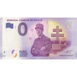 Euro banknote memory - 52 - Mémorial Charles De Gaulle - 2018-2 - Nb 27