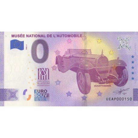 Billet souvenir - 68 - Musée nationale de l'automobile - 2022-3 - No 150