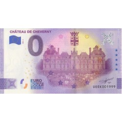Euro banknote memory - 41 - Château de Cheverny - 2022-3 - Nb 1999