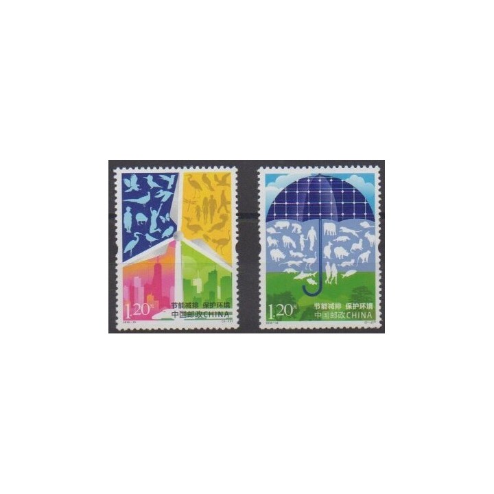 Acheter cette série de timbres de Chine de l'année 2010 (No 4732/4733).