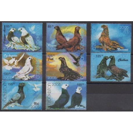 Uzbekistan - 2005 - Nb 492/499 - Birds