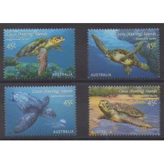 Buy this set of stamps of Cocos Islands of the year 2002 (Nb 389/392).