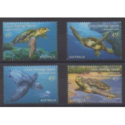 Cocos (Island) - 2002 - Nb 389/392 - Turtles