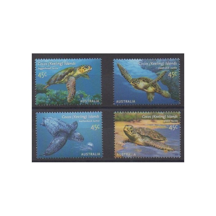 Acheter cette série de timbres des îles Cocos de l'année 2002 (No 389/392).