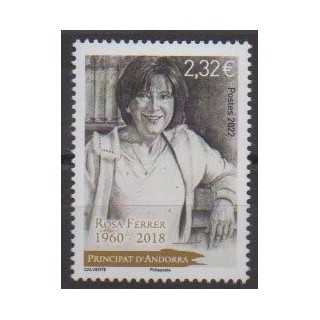 Acheter ce timbre d'Andorre français de l'année 2022 (Rosa Ferrer).