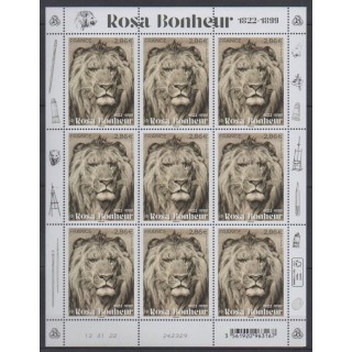 Acheter ce feuillet de France de l'année 2022 (No F53 - Rosa Bonheur).