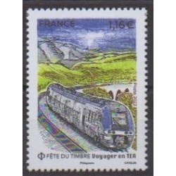 France - Poste - 2022 - Nb 5562 - Trains