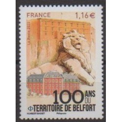 France - Poste - 2022 - 100 ans du territoire de Belfort - Sights