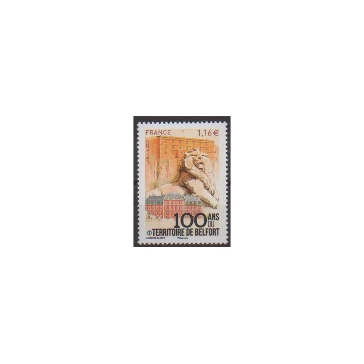 Buy this stamp of France of the year 2022 (100 ans du territoire de Belfort).