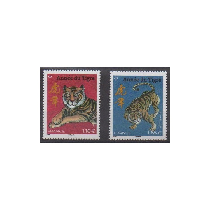 Buy this set of stamps of France of the year 2022 (Nb 5548 et 5550).