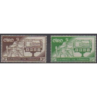 Acheter cette série de timbres d'Irlande de l'année 1958 (No 140/141).