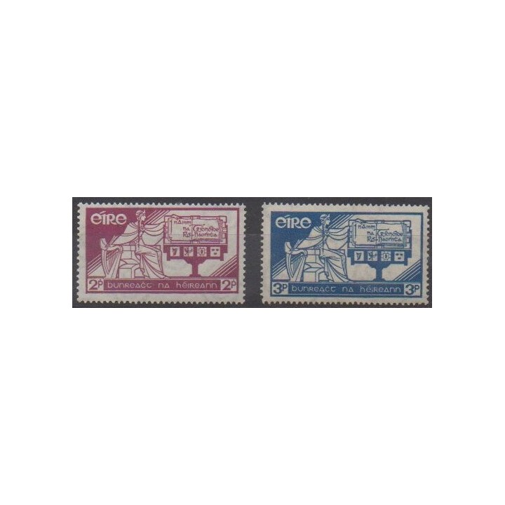 Acheter cette série de timbres d'Irlande de l'année 1937 (No 71/72).