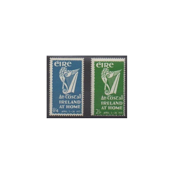 Acheter cette série de timbres d'Irlande de l'année 1953 (No 118/119).