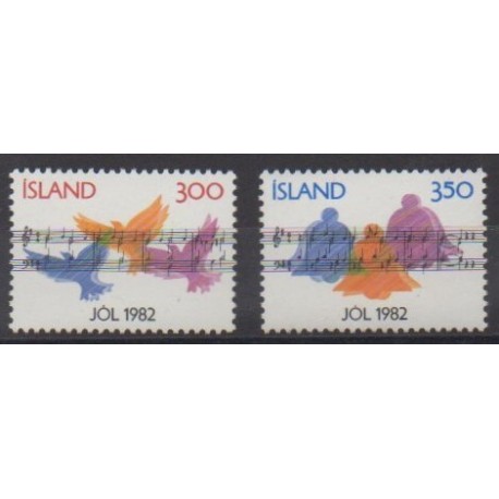 Islande - 1982 - No 543/544 - Noël - Musique