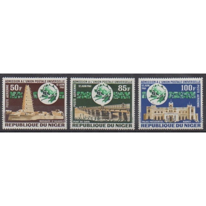 Buy these stamps of Niger of the year 1963 (Nb PA23/PA25). - Mint hinged