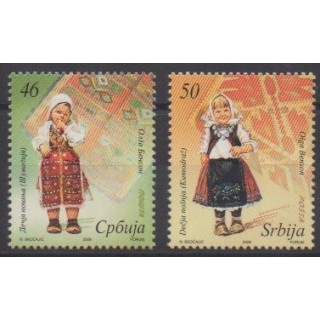 Acheter cette série de timbres de Serbie de l'année 2008 (No 258/259).