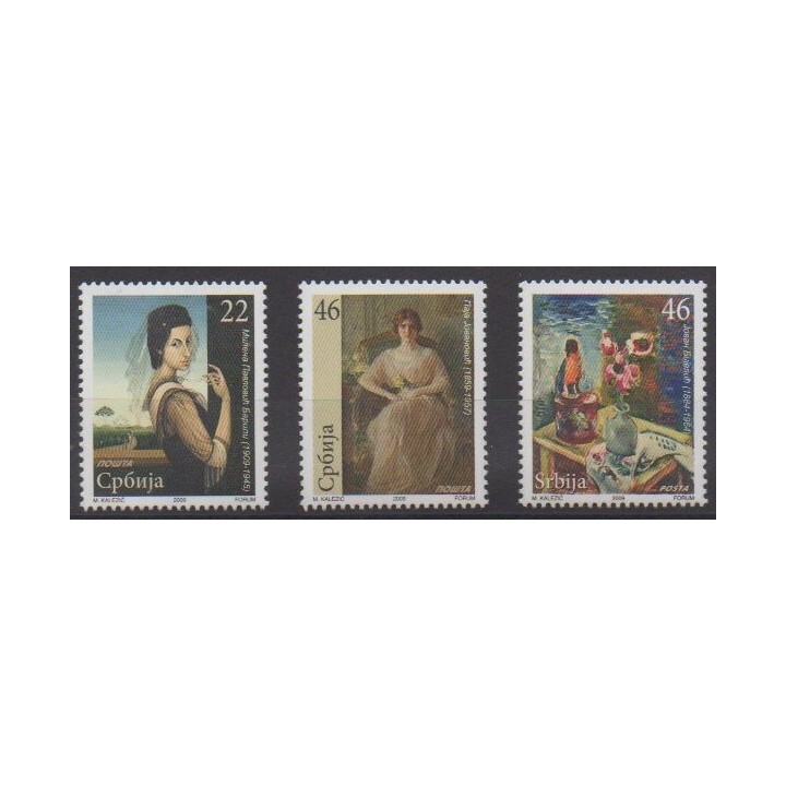 Buy this set of stamps of Serbia of the year 2009 (Nb 290/292).