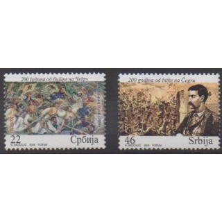 Buy this set of stamps of Serbia of the year 2009 (Nb 306/307).
