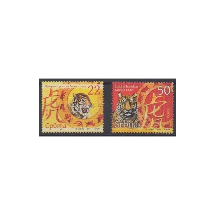 Acheter cette série de timbres de Serbie de l'année 2010 (No 329/330).