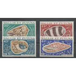 Wallis et Futuna - 1976 - No 192/195 - coquillages