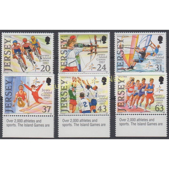 Timbres - Thème sports divers - Jersey - 1997 - No 781/786