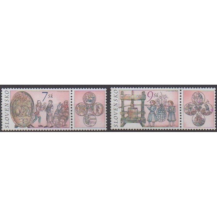 Acheter cette série de timbres de Slovaquie de l'année 2002 (No 371/372).