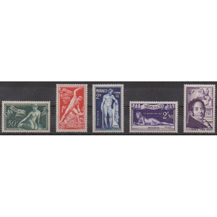 Acheter cette série de timbres de Monaco de l'année 1948 (No 314/318).