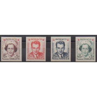 Buy this set of stamps of Monaco of the year 1949 (Nb 334B/337B).