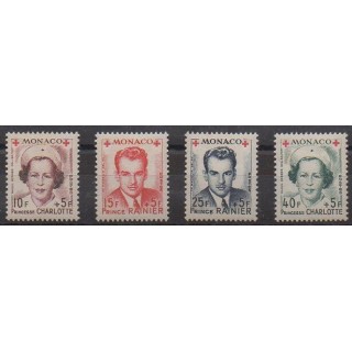 Acheter cette série de timbres de Monaco de l'année 1949 (No 334A/337A).