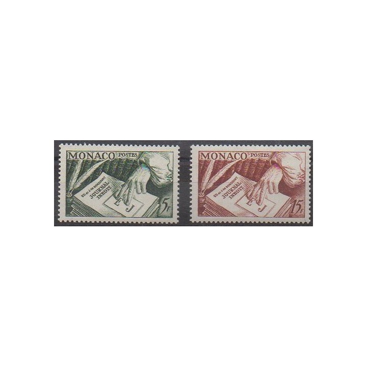 Acheter cette série de timbres de Monaco de l'année 1953 (No 392/393).