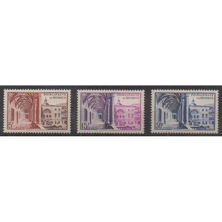 Buy this set of stamps of Monaco of the year 1952 (Nb 383/385).