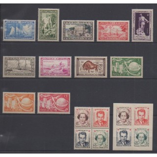 Buy the stamps of Monaco of the year 1949 (Nb 324/337B).