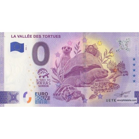 Euro banknote memory - 66 - La Vallée des tortues - 2022-1