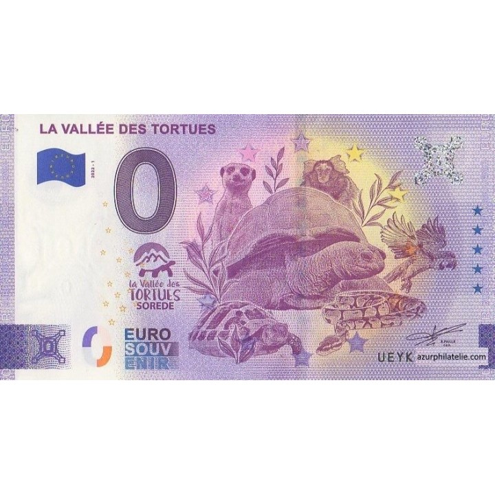 Euro banknote memory - 2022 - La Vallée des tortues - (Pyrénées-Orientales)